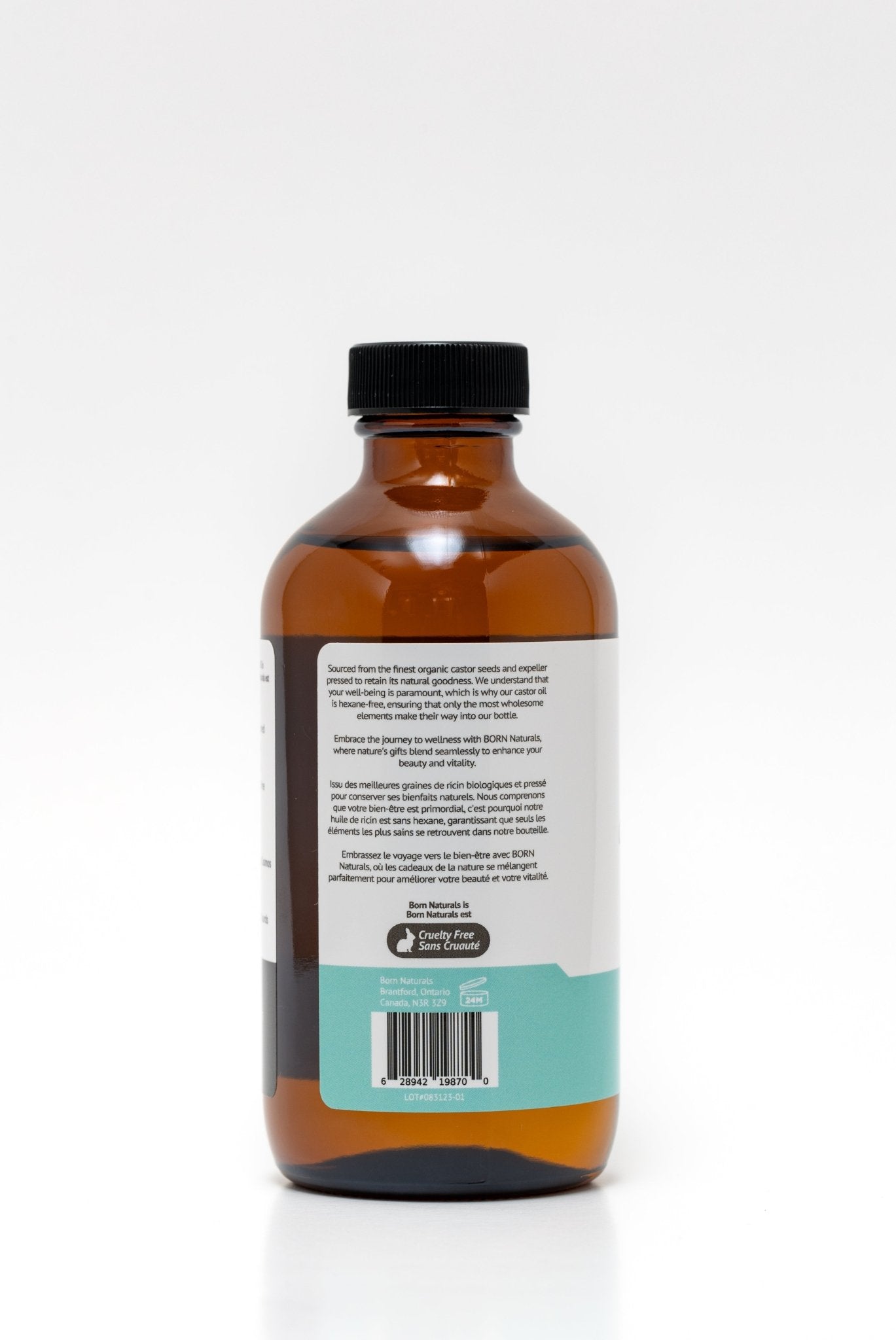 Organic Hexane-Free Expeller Pressed Castor Oil