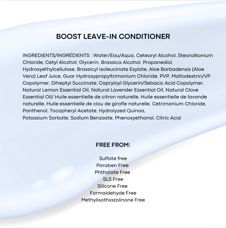 BOOST – Leave-In Conditioner for Strength, Shine & Frizz Control