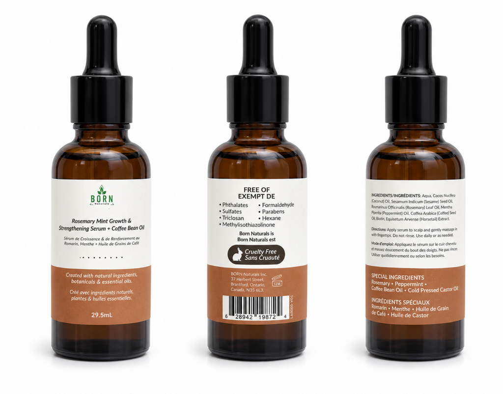 Rosemary Mint Growth & Strengthening Scalp Serum + Coffee Oil