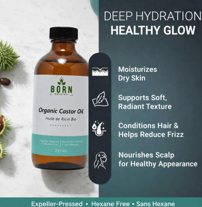 Organic Hexane-Free Expeller Pressed Castor Oil