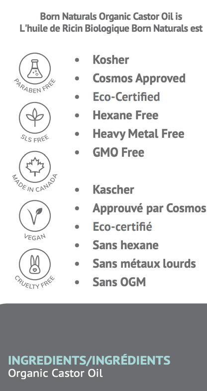 Organic Hexane-Free Expeller Pressed Castor Oil