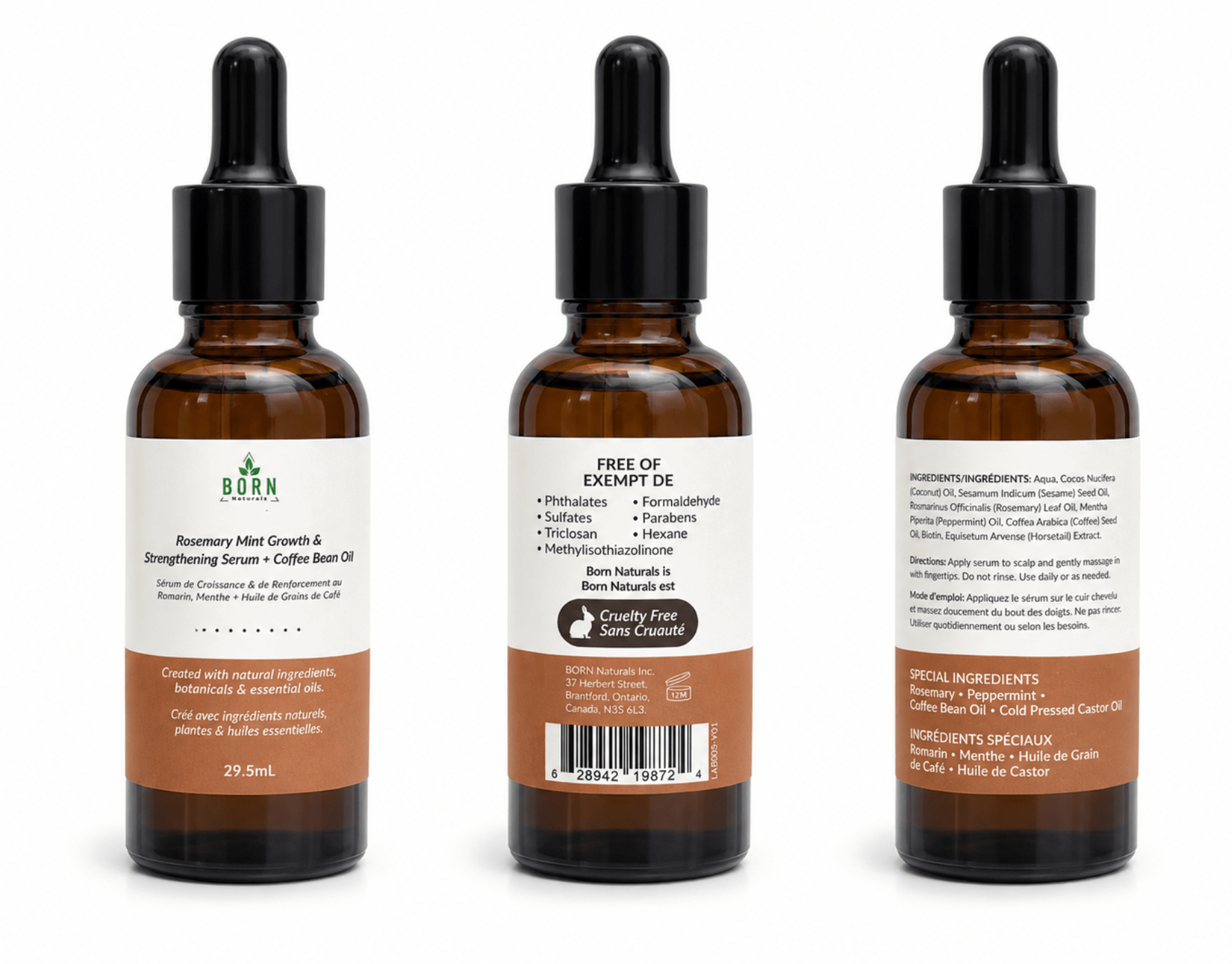 Rosemary Mint Growth & Strengthening Scalp Serum + Coffee Oil