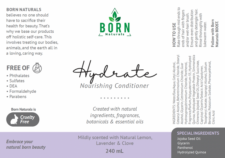 HYDRATE - Paraben-Free Conditioner